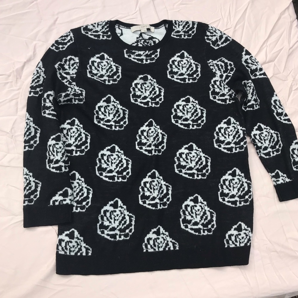 8 bit rose sweater